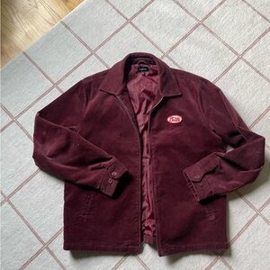 Brixton Men's Deep Burgundy Corduroy Jacket